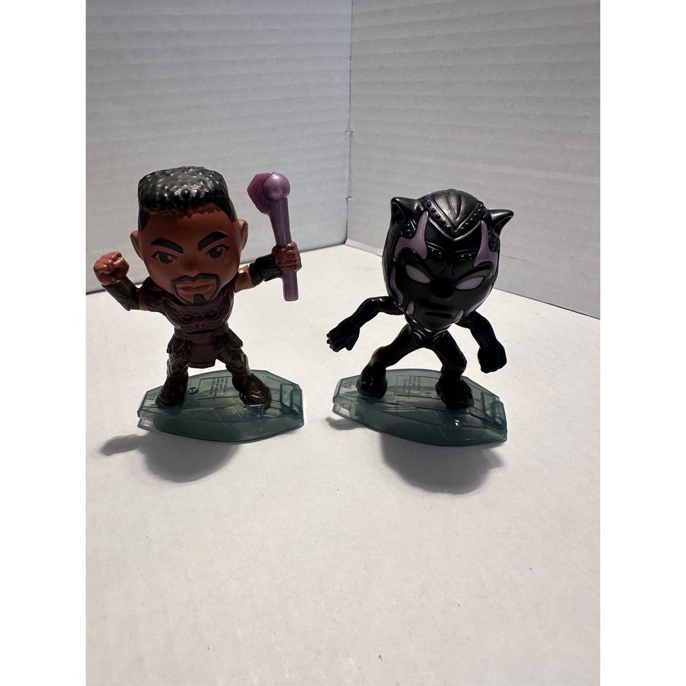 Marvel Black Panther Comic Book Figurines Set of 2 Licensed Plastic Collectibles